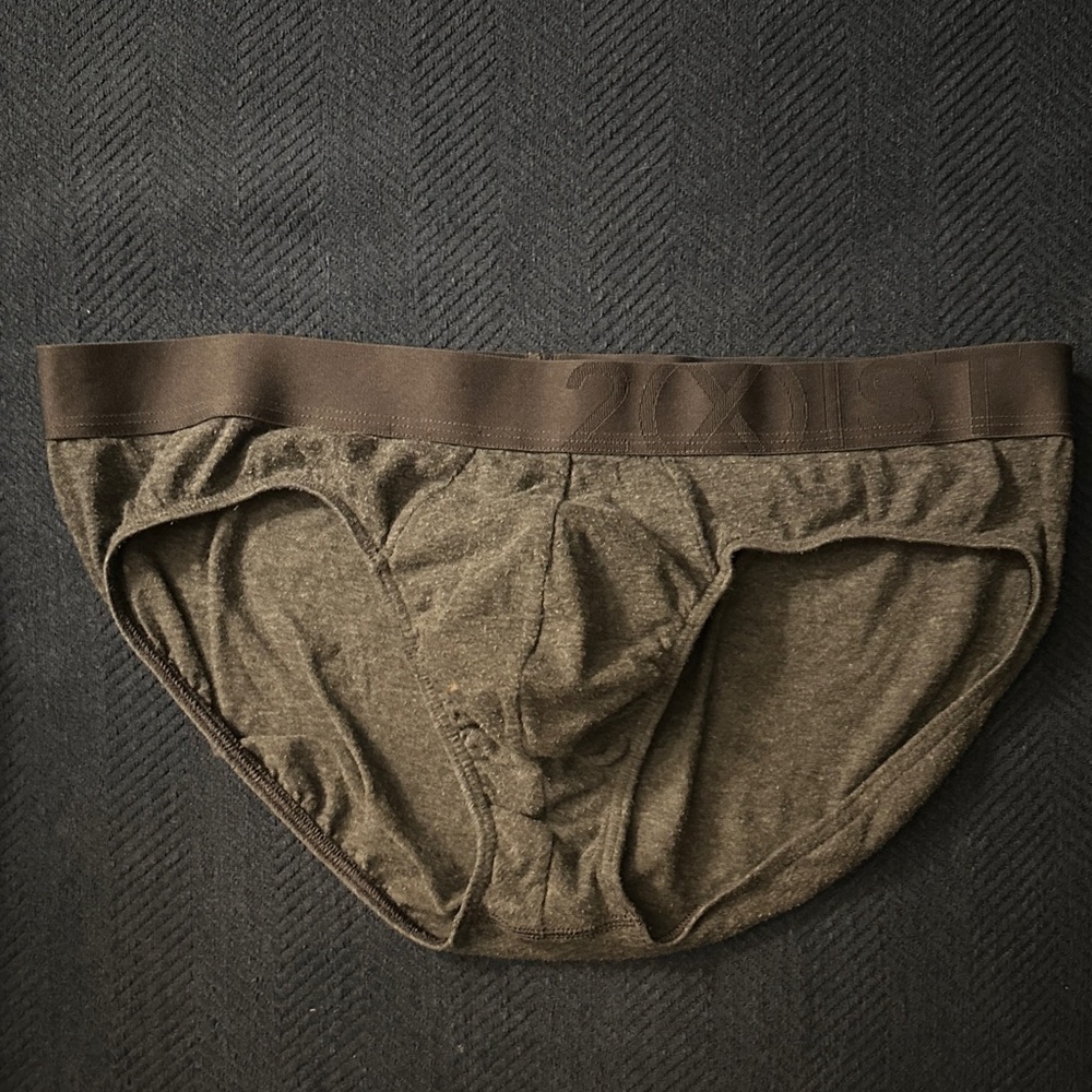 2xist Men's Grey Briefs | Large | GUC